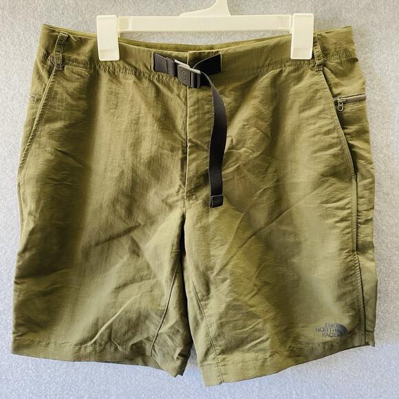 The North Face Shorts Men's Size 34 Paramount Trail Dark Olive Green belted - Picture 1 of 12